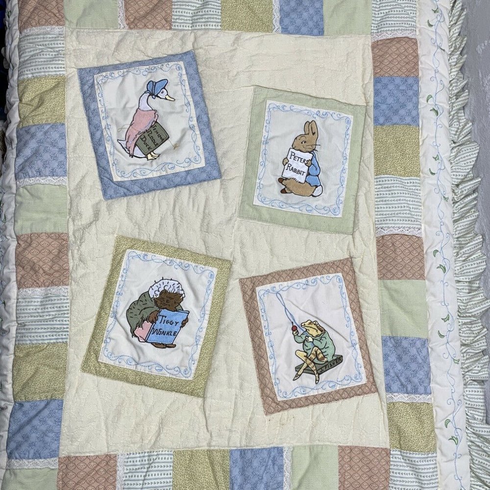 Vintage Quiltex Quilt Peter Rabbit Beatrix Potter
